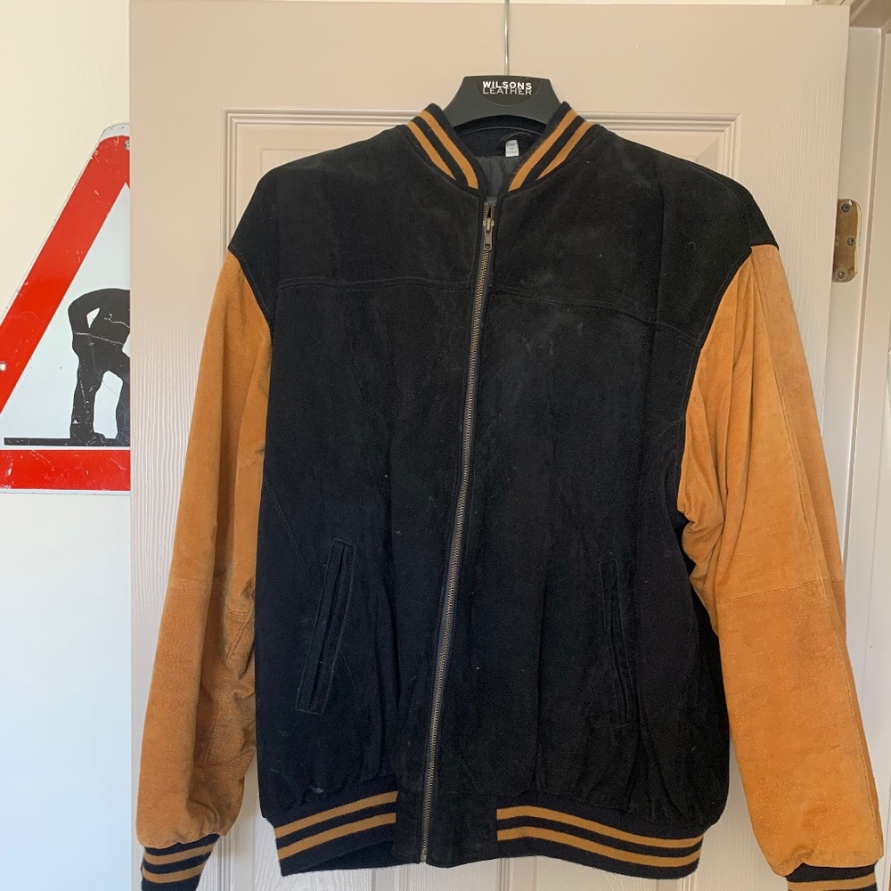 100% Vintage Leather letterman jacket